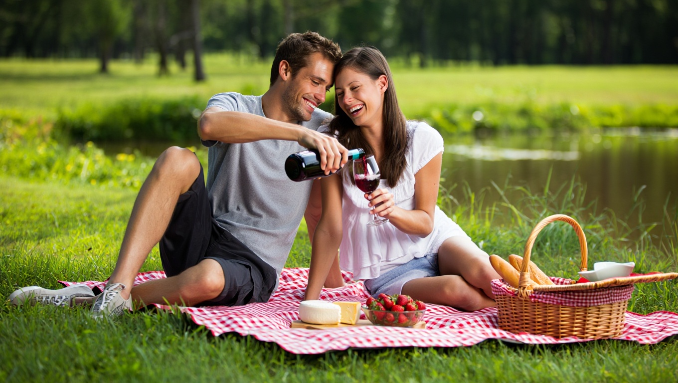 camping couple oise